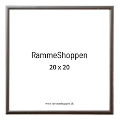 Sølvramme, aluminium, blank, smal, Type 9013