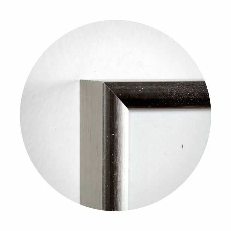 Sølvramme, aluminium, blank, smal, 30 x 40 cm, Type 9013