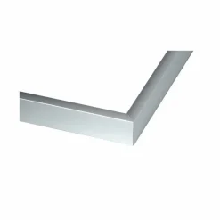 Sølvramme, mat, aluminium, smal, 10 x 15 cm, Type 670