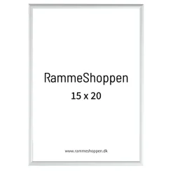Sølvramme, mat, aluminium, smal, 15 x 20 cm, Type 670