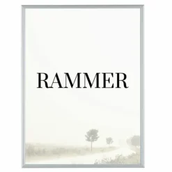 Sølvramme, mat, aluminium, smal, 15 x 20 cm, Type 670