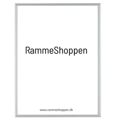 Sølvramme, mat, aluminium, smal, Type 670