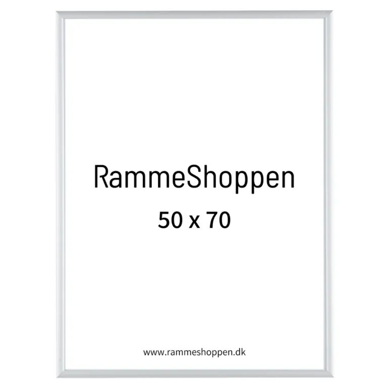 Sølvramme, mat, aluminium, smal, Type 670