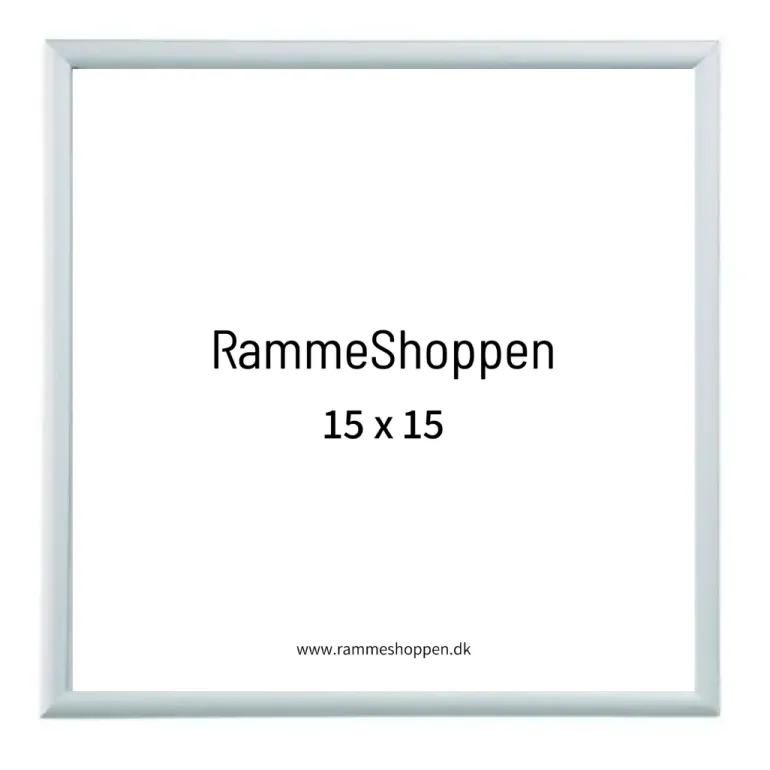 Sølvramme, mat, aluminium, smal, Type 670