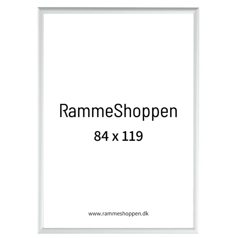 Sølvramme, mat, aluminium, smal, Type 670