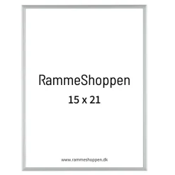 Sølvramme, mat, aluminium, smal, Type 670