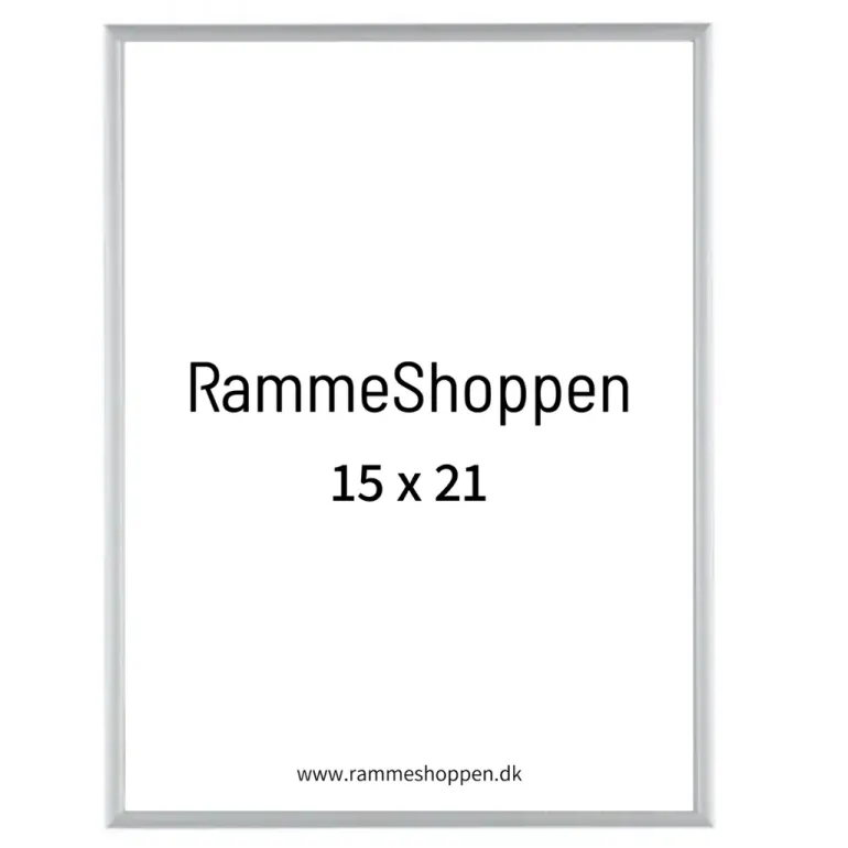 Sølvramme, mat, aluminium, smal, Type 670