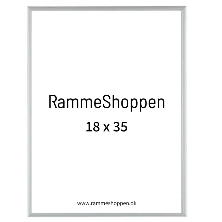 Sølvramme, mat, aluminium, smal, Type 670