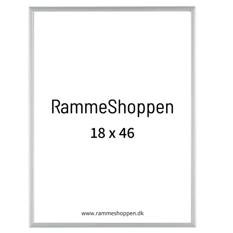 Sølvramme, mat, aluminium, smal, Type 670