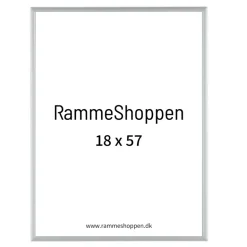 Sølvramme, mat, aluminium, smal, Type 670