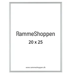 Sølvramme, mat, aluminium, smal, Type 670