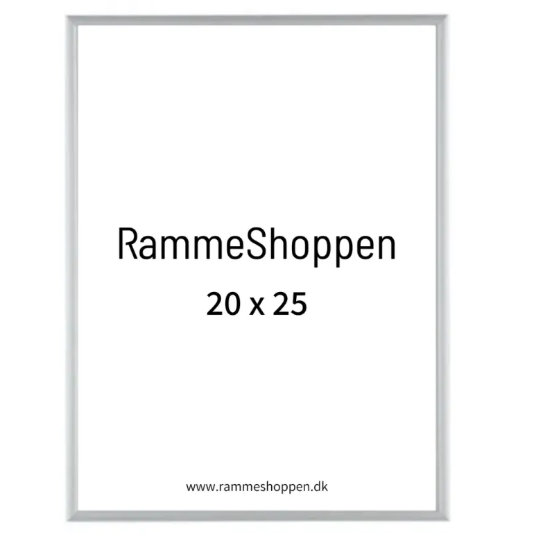 Sølvramme, mat, aluminium, smal, Type 670