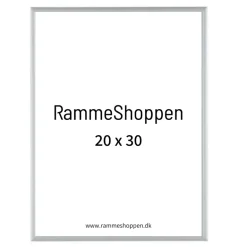 Sølvramme, mat, aluminium, smal, Type 670