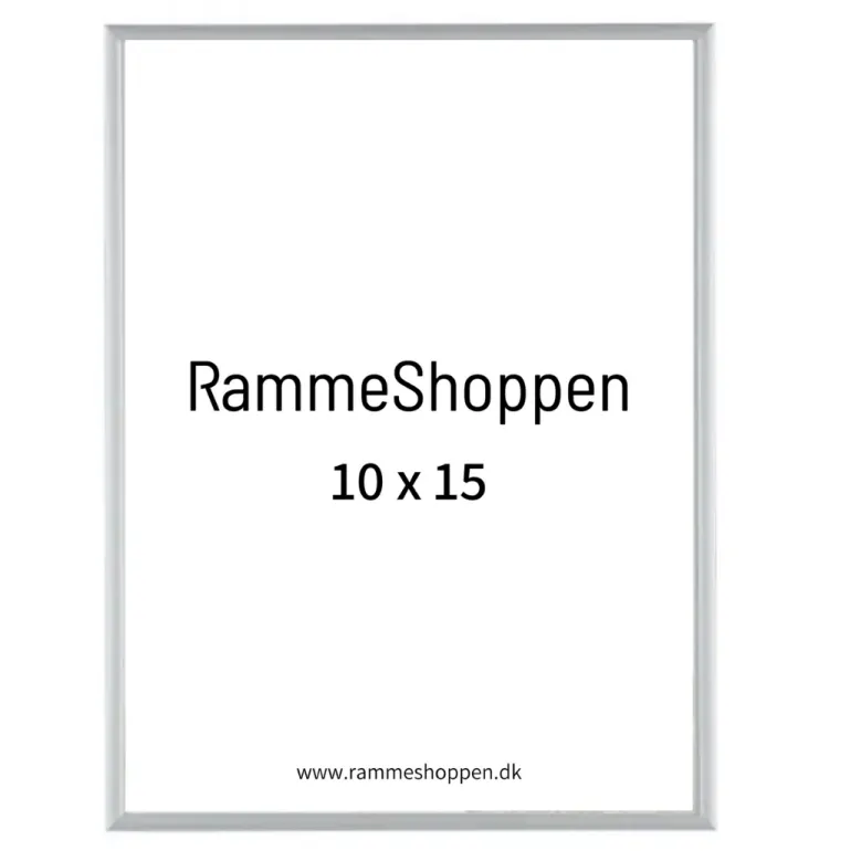 Sølvramme, mat, aluminium, smal, Type 670