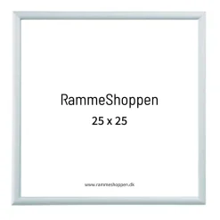 Sølvramme, mat, aluminium, smal, Type 670