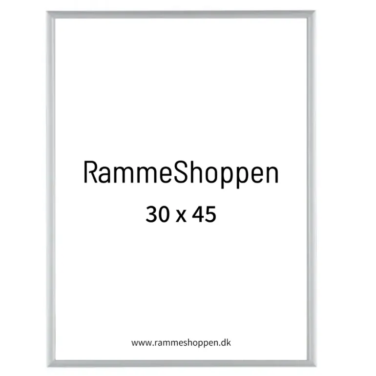 Sølvramme, mat, aluminium, smal, Type 670