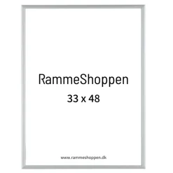 Sølvramme, mat, aluminium, smal, Type 670