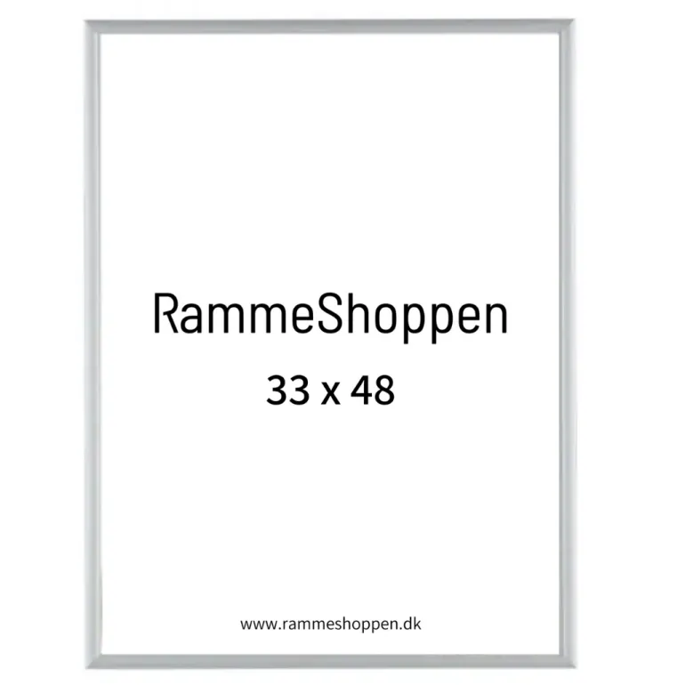 Sølvramme, mat, aluminium, smal, Type 670