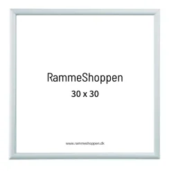Sølvramme, mat, aluminium, smal, 30 x 30 cm, Type 670