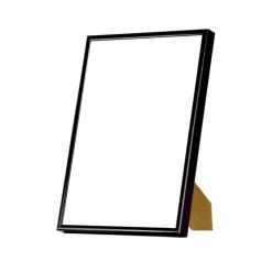 Sort aluramme, blank, smal, Type 9017