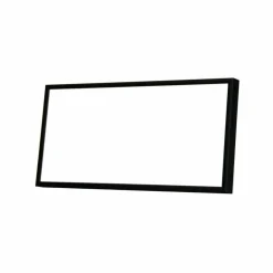 Sort aluramme, mat, smal - Type 672