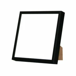 Sort aluramme, mat, smal, 15 x 15 cm, Type 672