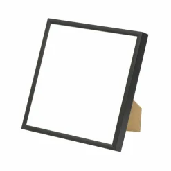 Sort aluramme, mat, smal, 25 x 25 cm, Type 672