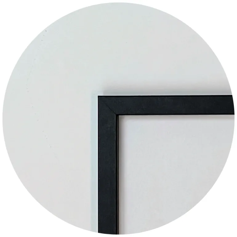 Sort MDF ramme, smal, 30 x 40 cm, Type 2012