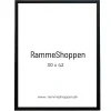 Sort MDF ramme, smal, 30 x 42 cm, A3, Type 2012