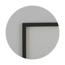 Sort ramme Fjord, smal, glat silkemat – Dansk håndværk