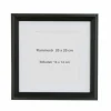 Sort ramme med passepartout, 20x20 cm