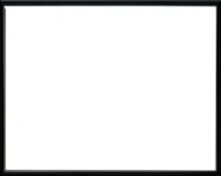 Sort ramme med sølvkant, Polywood, Type 7303