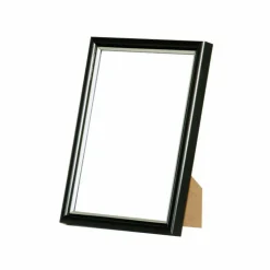 Sort ramme med sølvkant, Polywood, Type 7303