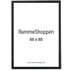 Sort træramme, 60 x 80 cm, Type 841