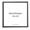 Sort træramme, 100 x 100 cm, Type 841