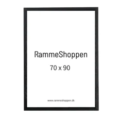 Sort træramme, 70 x 90 cm, Type 841