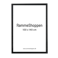 Sort træramme, 100 x 140 cm, Type 841