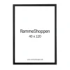 Sort træramme, 40 x 120 cm, Type 841