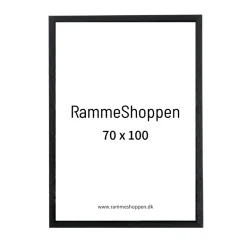 Sort træramme, 70 x 100 cm, Type 841