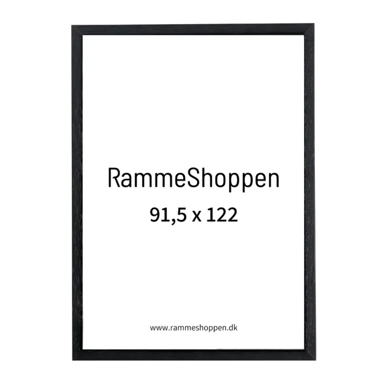 Sort træramme, 91,5 x 122 cm, Type 841