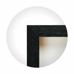 Sort træramme, refleksfri, smal, 21 x 30 cm, A4, Type 840