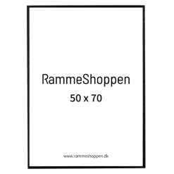 Sort træramme, smal, 50 x 70 cm, Type 840