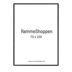 Sort træramme, smal, 70 x 100 cm, Type 840