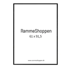 Sort træramme, smal, 61 x 91,5 cm, Type 840