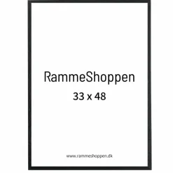 Sort træramme, smal, 9 x 13 cm - Type 840