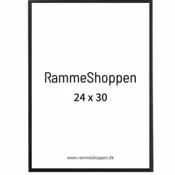 Sort træramme, smal, 28 x 35 cm, Type 840