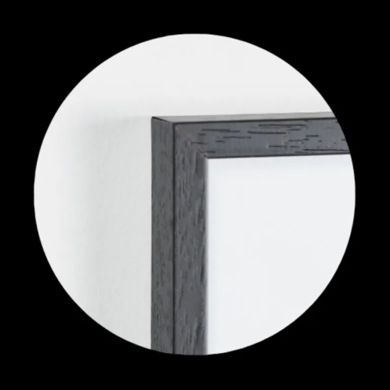 Sort træramme, smal, Type 840