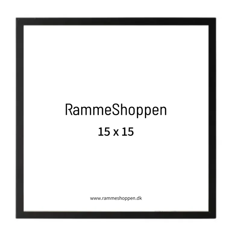 Sort træramme, smal, Type 840