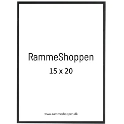 Sort træramme, smal, Type 840