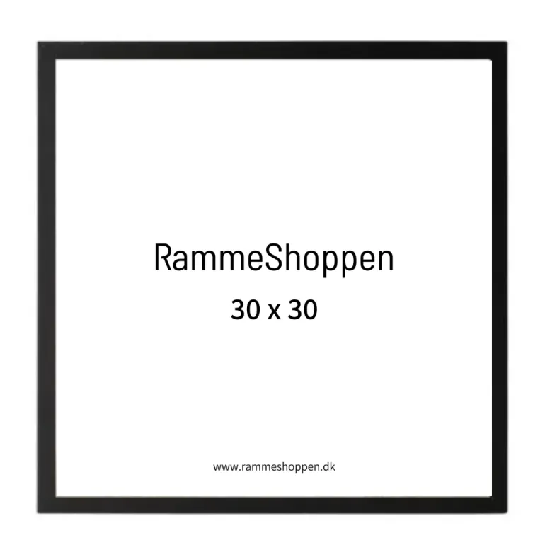 Sort træramme, smal, Type 840